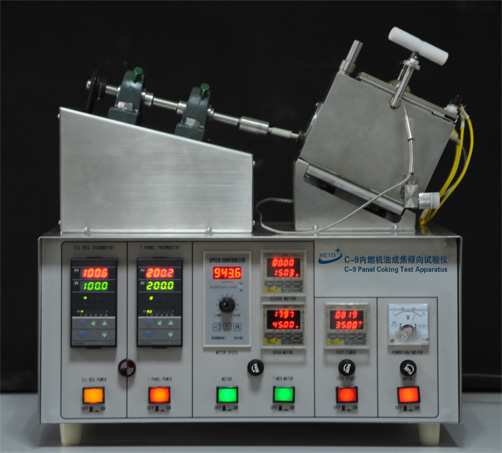 Panel Coker test apparatus